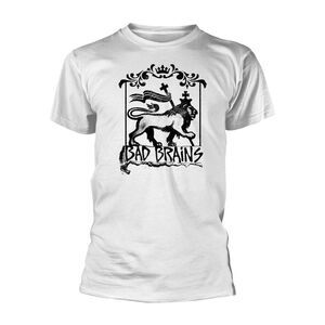 Bad Brains Unisex Adult Lion T-Shirt / White